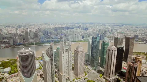 Time Lapse-Shanghai Skyline Stock Footage 40268550