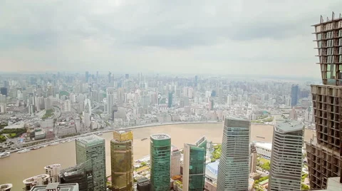 Time Lapse-Shanghai Skyline Stock Footage 40514815