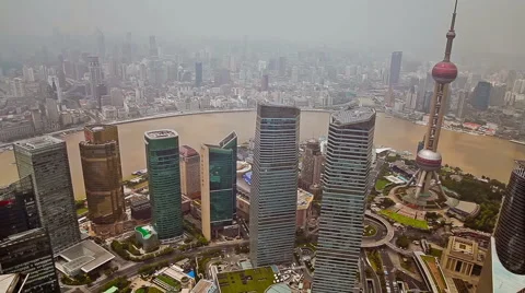 Time Lapse-Shanghai Skyline Stock Footage 40594788