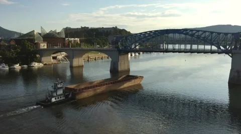 Time lapse of ship in canal Stock Footage 50771991