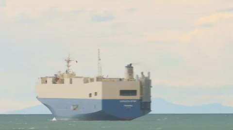 Time lapse ship turn Stock Footage 380492