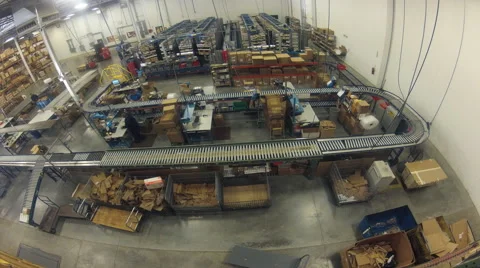 Time lapse of a shipping warehouse Vídeos de archivo 50177127