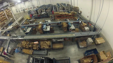Time lapse of a shipping warehouse Stock Footage 50177141