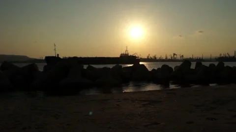 Time Lapse Shipyard Stock-Footage 11497600