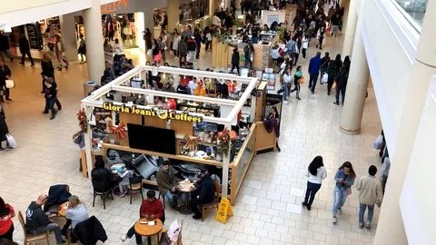 Time lapse of Shoppers on Black Friday 스톡 동영상 98762938