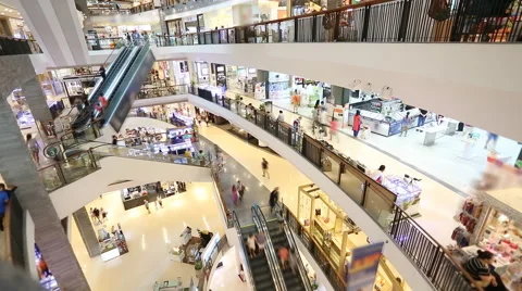 Time lapse of  Shopping center Stock Footage 49506801