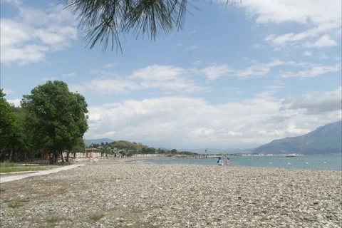 A time lapse shot on the beach 库存影片 252137432