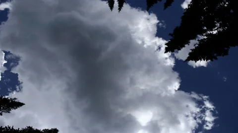 Time-lapse shot of clouds in Utah Stock Footage 52328288