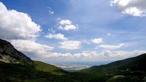 Time lapse shot of dramatic mountain landscape. Stock Footage 114965358