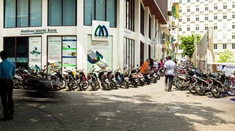Time Lapse Shot of Intersecting Roads in Male, Maldives Stock Footage 60954321