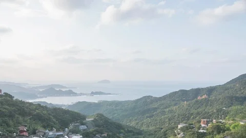 Time-lapse shot of Jiufen Stock Footage 89973899