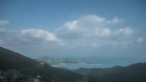 Time-lapse shot of Jiufen Stock Footage 89975684