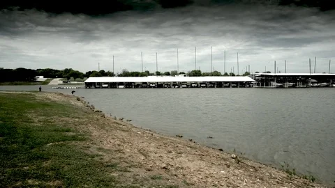 Time lapse shot of Lake Grapevine Texas 스톡 동영상 74062100