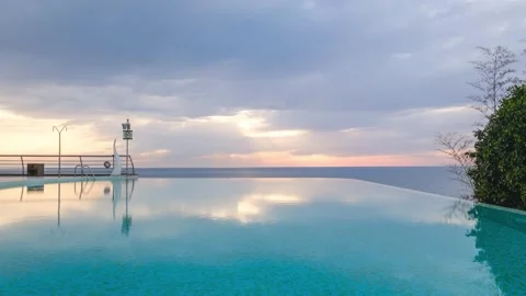 Time lapse shot of luxury seaside resort Castello Mare. 스톡 동영상 269965433