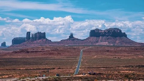 Time lapse shot of Monument Valley panorama Stock Footage 81339945