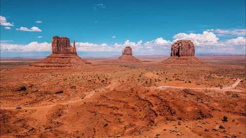 Time lapse shot of Monument Valley panorama Video stock 81414592