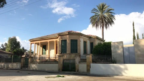 Time lapse Shot of Old House in Nicosia Stock Footage 100197175