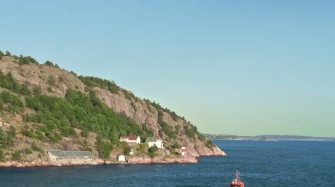 Time-lapse shot of overcast cloudymountain in Skjolden. Stock Footage 52264460