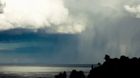 Time Lapse shot of rain clouds Stock Footage 82054680
