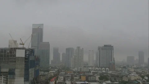 Time lapse shot of rainy storm Stock Footage 77433717