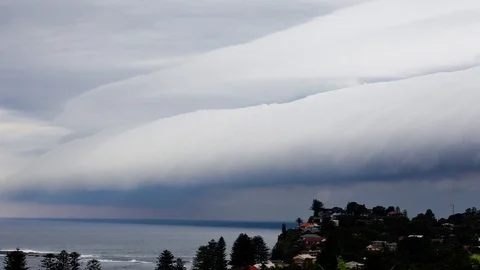 Time Lapse shot of Storm Clouds Stock Footage 82054660