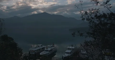 Time-lapse shot of Sun Moon Lake National Scenic Area Stock Footage 89957038