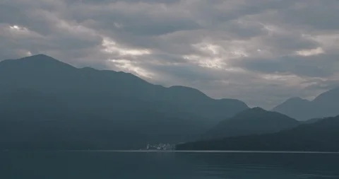 Time-lapse shot of Sun Moon Lake National Scenic Area Stock Footage 89957348