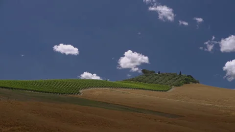 Time-Lapse of Siena's Rolling Hills Stock Footage 308158629