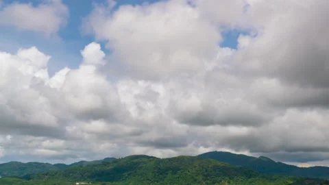Time lapse Sky and cloud storm. Dramatic sky beautiful nature time on mountain  Stock Footage 204918974