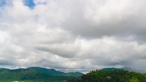 Time lapse Sky and cloud storm. Dramatic sky beautiful nature time on mountain  Stock Footage 204919046