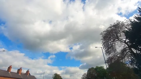 Time Lapse. Sky and Clouds During Car Drive over England GB UK Stock Footage 321849280