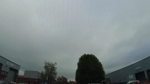 Time Lapse. Sky and Clouds During Car Drive over England GB UK Stock Footage 321850219