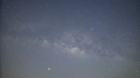 Time Lapse Sky and Milky Way At night Stock Footage 133400166