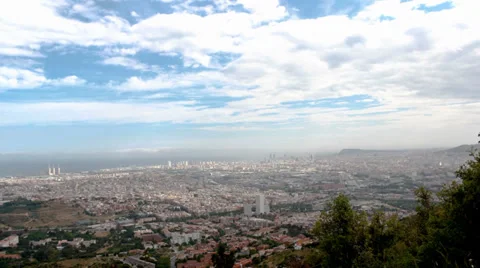  Time Lapse Of The Sky Of Barcelona Stock Footage 34862595