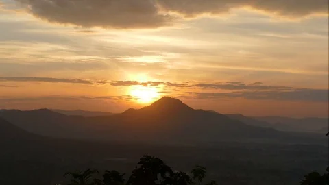 Time lapse of sky changing color Stock Footage 73130893