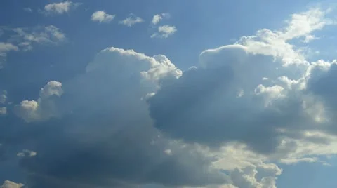 Time lapse sky with clouds moving Stock Footage 11344337