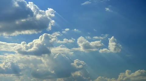 Time Lapse Sky With Clouds Moving Stock Footage 12626222