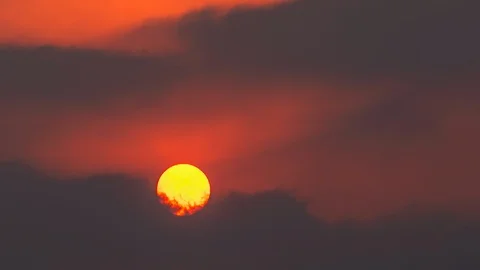 Time Lapse Sky Clouds at Sunrise Stock Footage 101924710