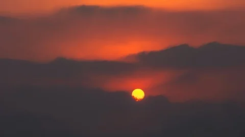 Time Lapse Sky Clouds at Sunrise Stock-Footage 101924782