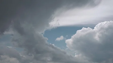 Time-lapse sky with dark clouds. Dramatic sky. Stock Footage 94699801