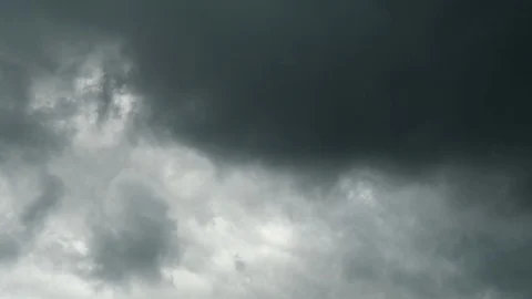 Time-lapse of sky with dark clouds. Sky with clouds before rain in 4K Resolution Video stock 130165638