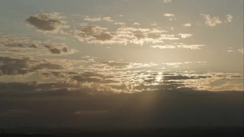Time lapse of the sky during sunrise Stock Footage 236732656