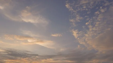 Time Lapse of sky during sunset until blue hour with dramatic cloud - FHD Stock Footage 105050441