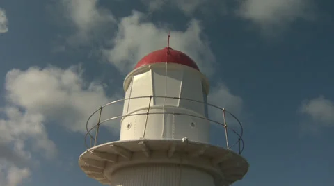 Time lapse Sky Lighthouse Stockbeeldmateriaal 35174093