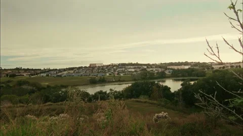 Time Lapse of Sky over a lake Stock Footage 166598566