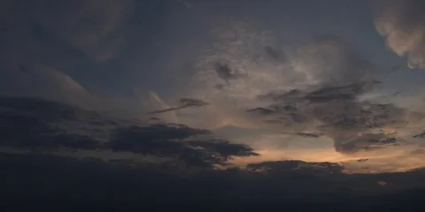 Time lapse sky sunset Stock Footage 80794446
