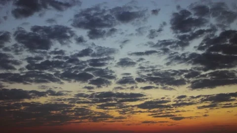 Time lapse of sky at sunset Stock Footage 133644382