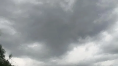 Time-lapse of the sky while travelling in a car Stock Footage 312315008