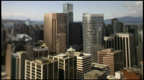 Time lapse  skyline shadows coulds 7D Shift+Tilt Stock Footage 793875