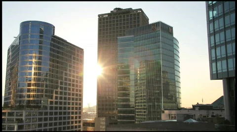 Time lapse Skyline Sunset 550D Stock Footage 793249